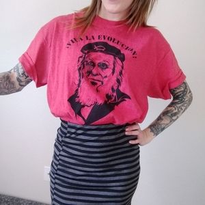 Darwin t-shirt tee shirt EVOLUTION! Ché Guevara